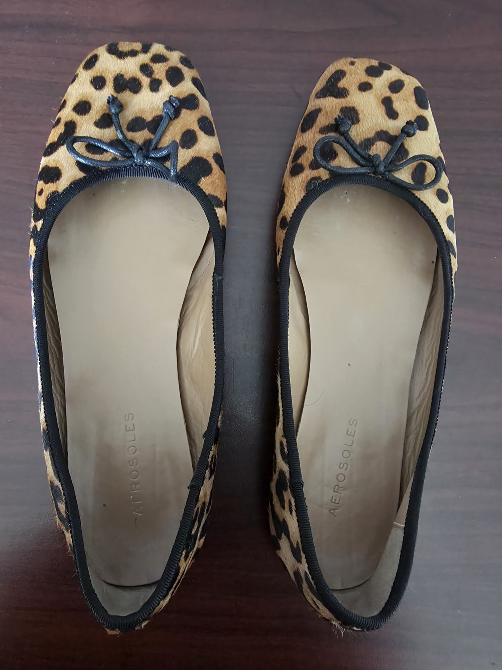 Aerosoles Leopard Print Ballet Flats - Women's Tan/Black